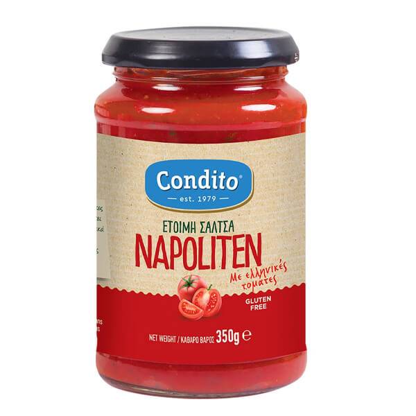CONDITO έτοιμη σάλτσα ναπολιτάνα βάζο 350gr