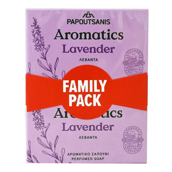 ΠΑΠΟΥΤΣΑΝΗΣ Aromatics σαπούνι με λεβάντα 4x100gr