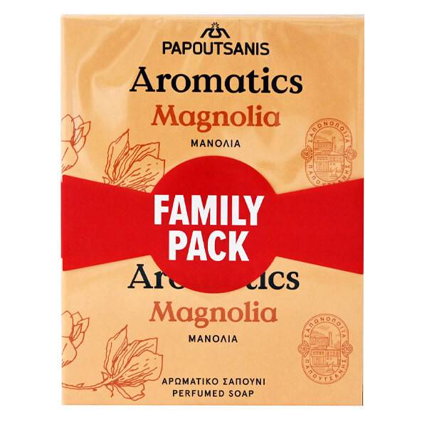 ΠΑΠΟΥΤΣΑΝΗΣ Aromatics σαπούνι με μανόλια 4x100gr