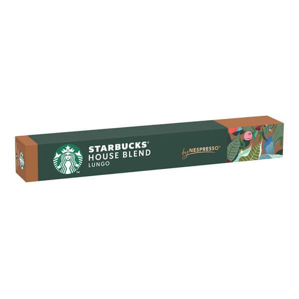 STARBUCKS καφές σε κάψουλες house blend lungo συμβατές με μηχανή Nespresso 10τεμ
