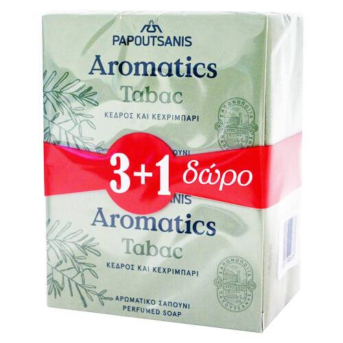 ΠΑΠΟΥΤΣΑΝΗΣ Aromatics σαπούνι tabac 4x100gr