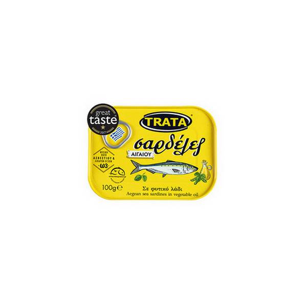 TRATA σαρδέλες σε φυτικό λάδι 100gr