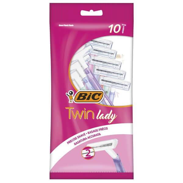 BIC ξυραφάκια Twin Lady με 2 λεπίδες 10τεμ