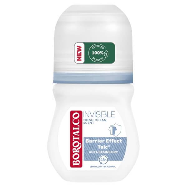 BOROTALCO αποσμητικό σώματος roll-on Invisible Fresh 50ml