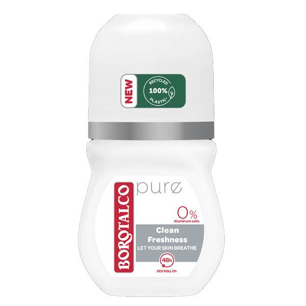 BOROTALCO αποσμητικό σώματος roll-on Pure Clean 50ml