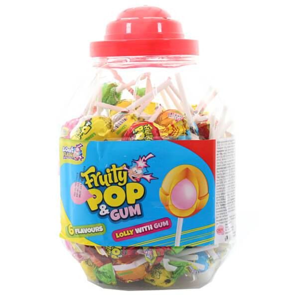 Γλειφιτζούρι fruity pop με γεύση φρούτων 100τεμ