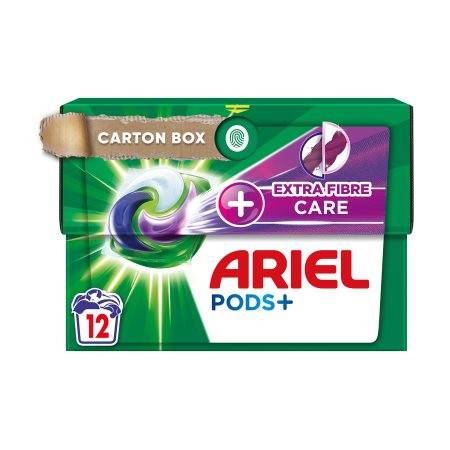 ARIEL κάψουλες πλυντηρίου ρούχων All in 1 Active Extra Fiber Care 12τεμ