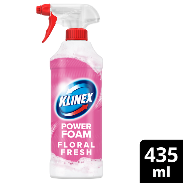 KLINEX υγρό καθαριστικό κατά των αλάτων αφρός floral fresh spray 435ml
