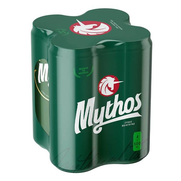 ΜΥΘΟΣ μπύρα κουτί 4x500ml