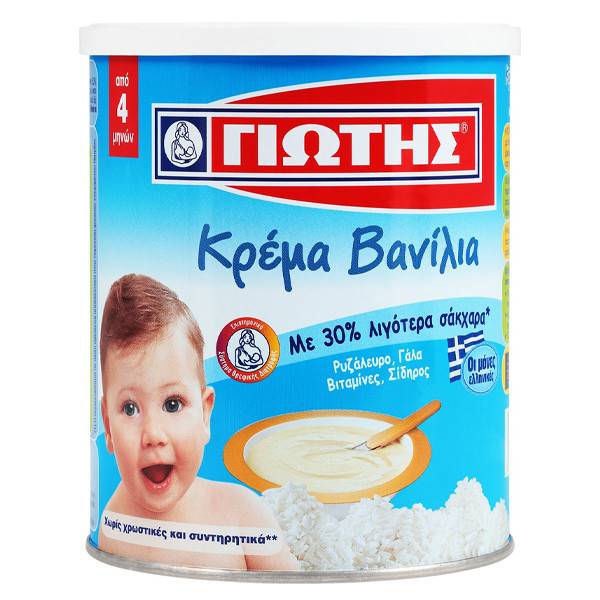 ΓΙΩΤΗΣ κρέμα βανίλια 4+ μηνών 300gr