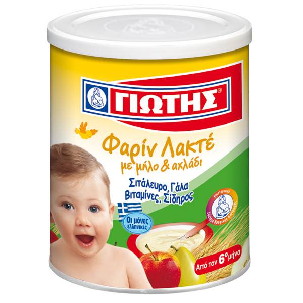 ΓΙΩΤΗΣ φαρίν λακτέ με μήλο και αχλάδι 300gr