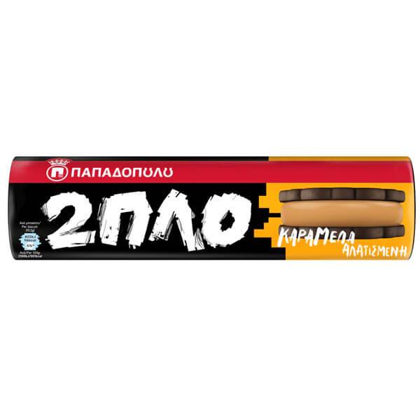 ΠΑΠΑΔΟΠΟΥΛΟΥ μπισκότα διπλογεμιστά με αλατισμένη καραμέλα 230gr