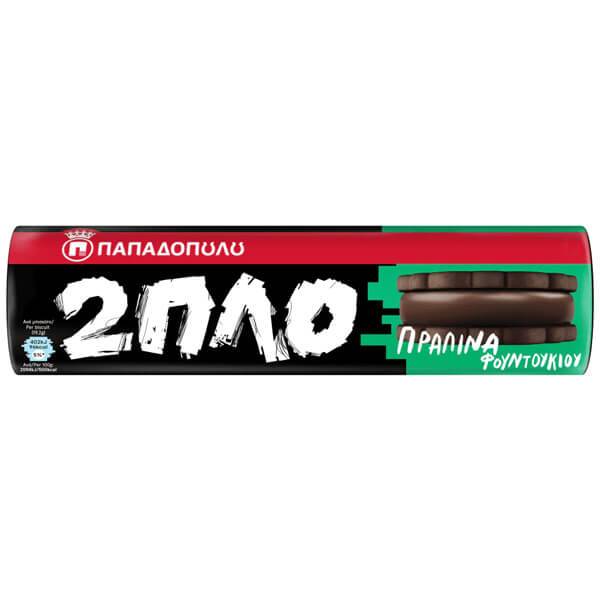 ΠΑΠΑΔΟΠΟΥΛΟΥ μπισκότα διπλογεμιστά με πραλίνα φουντουκιού 230gr