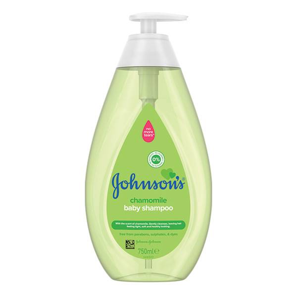 JOHNSON'S σαμπουάν βρεφικό χαμομήλι με αντλία 750ml