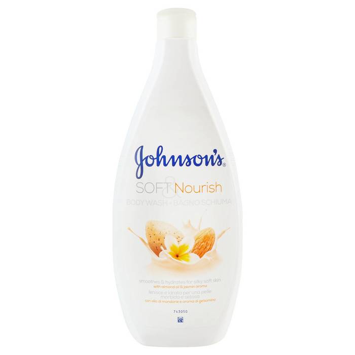 JOHNSON'S αφρόλουτρο soft και nourish αμύγδαλο 750ml