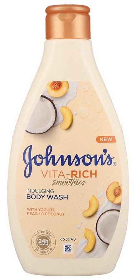 JOHNSON'S αφρόλουτρο vita rich γιαούρτι, ροδάκινο και καρύδα 750ml