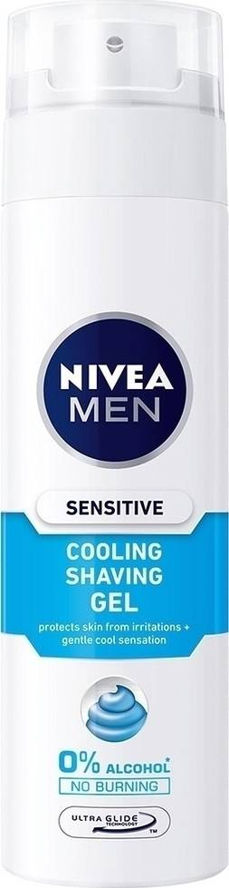 NIVEA κρέμα ξυρίσματος gel sensitive cool 200ml