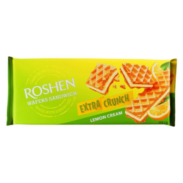 ROSHEN γκοφρέτα wafers sandwich thin με λεμόνι 142gr