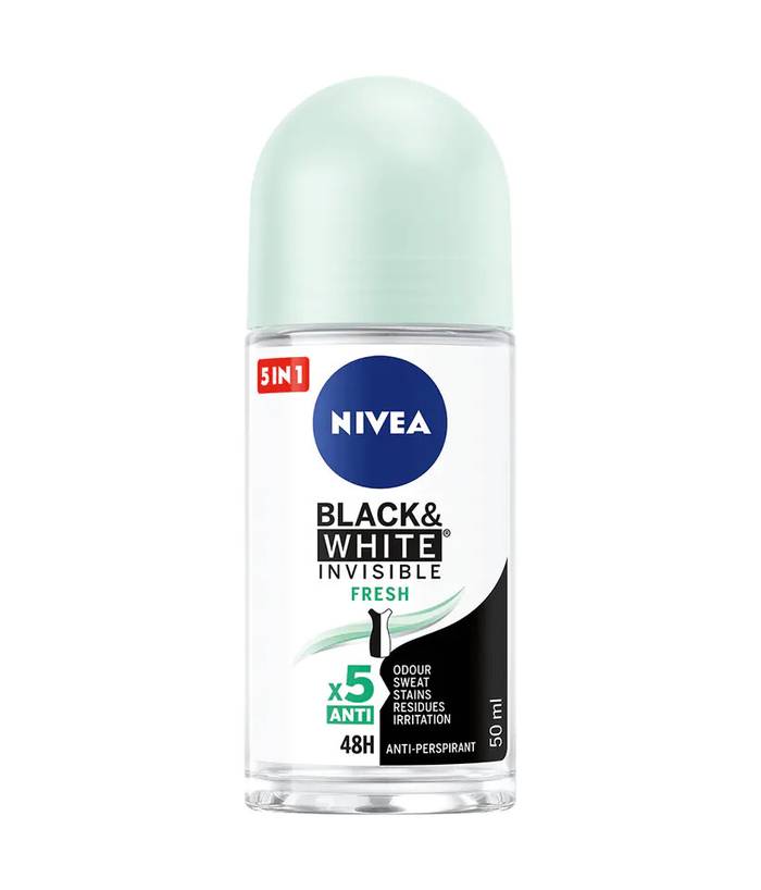 NIVEA αποσμητικό σώματος roll-on black και white fresh 50ml