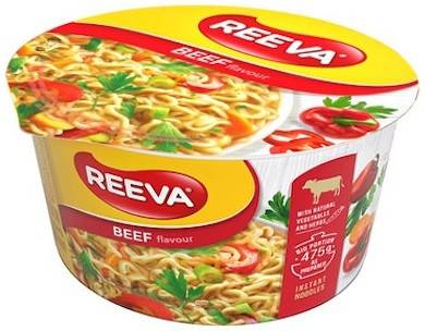 REEVA noodles bowl με μοσχάρι 75gr