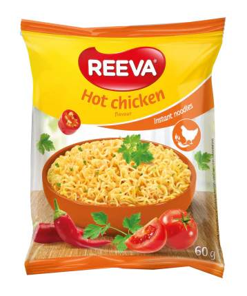 REEVA noodles instant με καυτερό κοτόπουλο 60gr