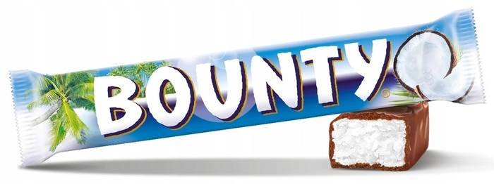 BOUNTY σοκολάτα γάλακτος με ινδοκάρυδο 57gr