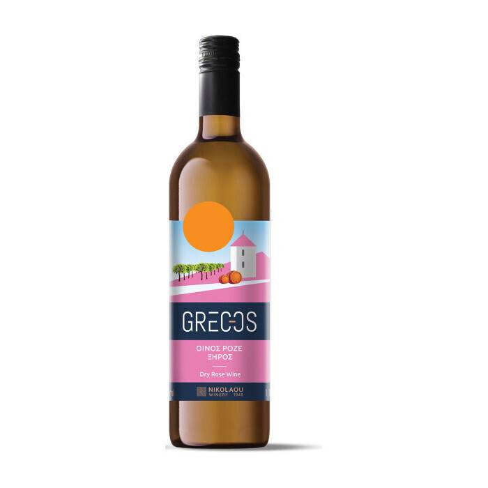 GRECOS οίνος ροζέ ξηρός 750ml