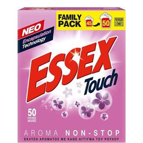 ESSEX σκόνη πλυντηρίου ρούχων Touch 50μεζ 2,40kg