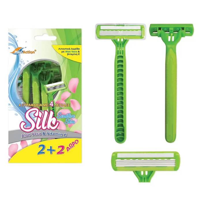 ΓΙΦΑ Med Action ξυραφάκια silk 4τεμ