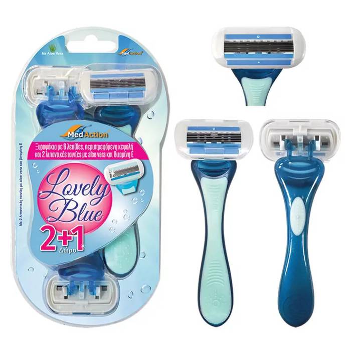 ΓΙΦΑ Med Action ξυραφάκια lovely blue 3τεμ
