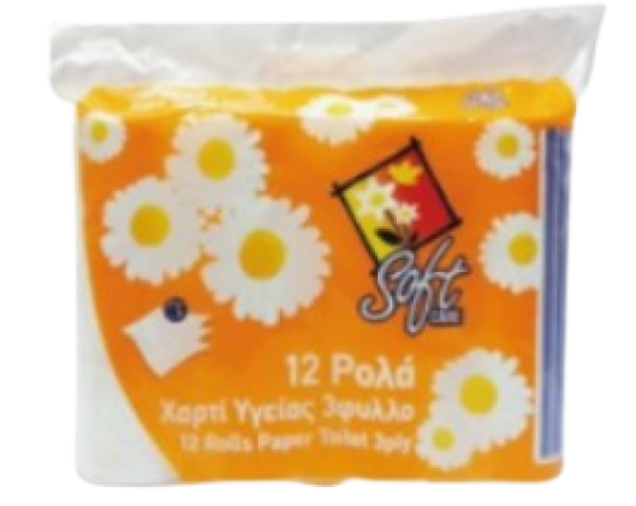 SOFTCARE χαρτί υγείας Scan Pack 3φυλλο 12x90gr