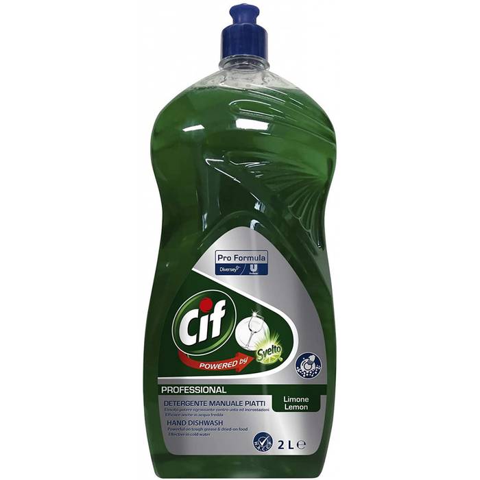 CIF υγρό καθαριστικό πιάτων με λεμόνι 2lt