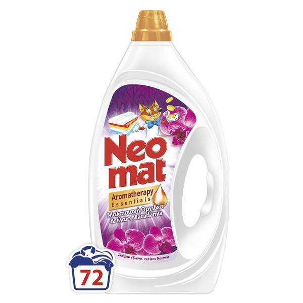 NEOMAT υγρό πλυντηρίου ρούχων Μαλαισιανή Ορχιδέα 72μεζ 3,24lt