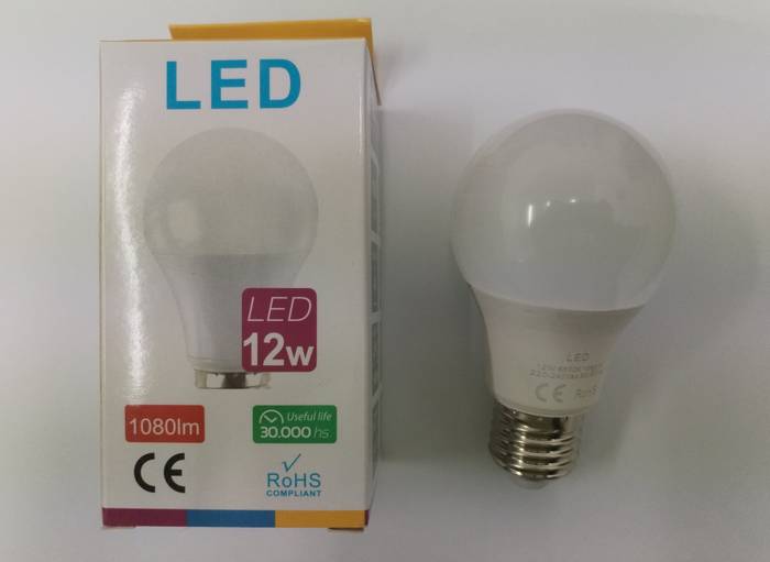 Λάμπα led E27 12W plus