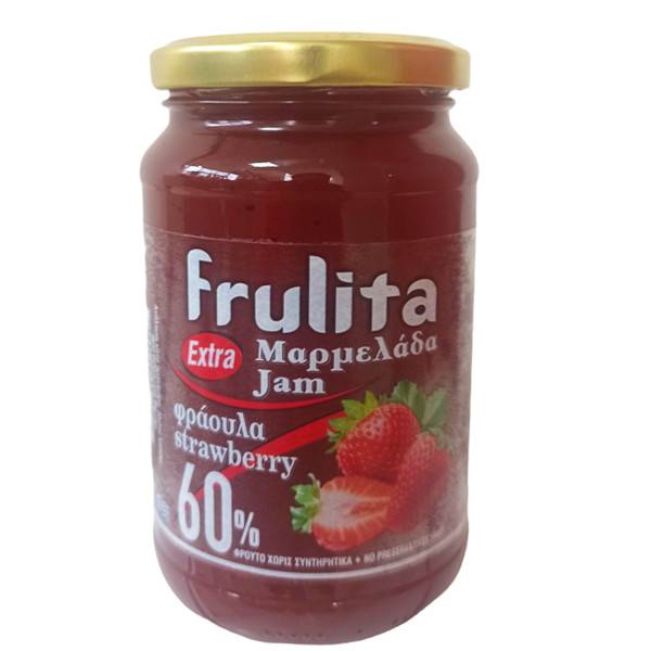 Frulita μαρμελάδα με έξτρα 60% φρούτων φράουλα 400gr