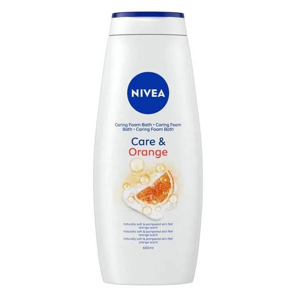 NIVEA αφρόλουτρο care και orange 650ml