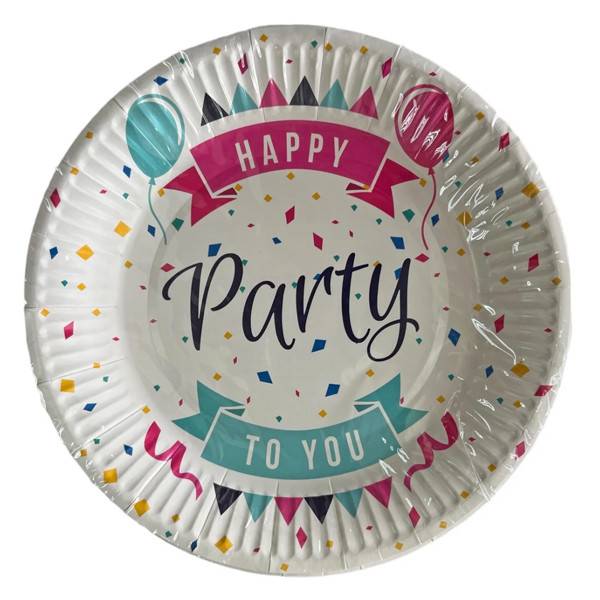 TNS πιάτα χάρτινα για party 18cm 10τεμ