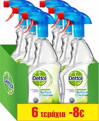 DETTOL απολυμαντικό επιφανειών surface cleanser 6x500ml