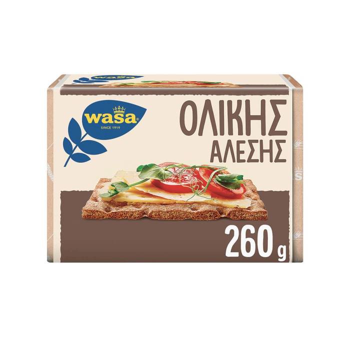 WASA φρυγανιές τραγανές ολικής άλεσης 260gr