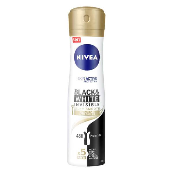 NIVEA αποσμητικό σώματος spray black και white invisible silky smooth 150ml