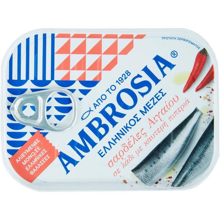 AMBROSIA σαρδέλες πικάντικες 100gr