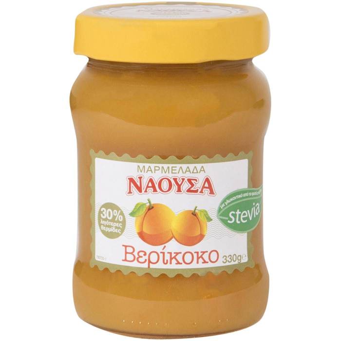 ΑΦΟΙ ΧΑΙΤΟΓΛΟΥ Νάουσα μαρμελάδα βερίκοκο με στέβια 330gr