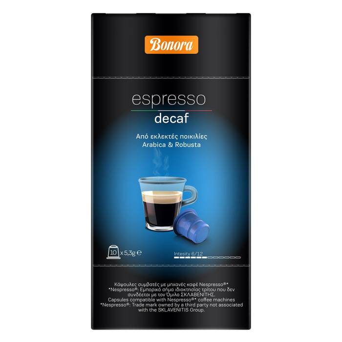BONORA Espresso Decaf καφές σε κάψουλες 10x5,3gr