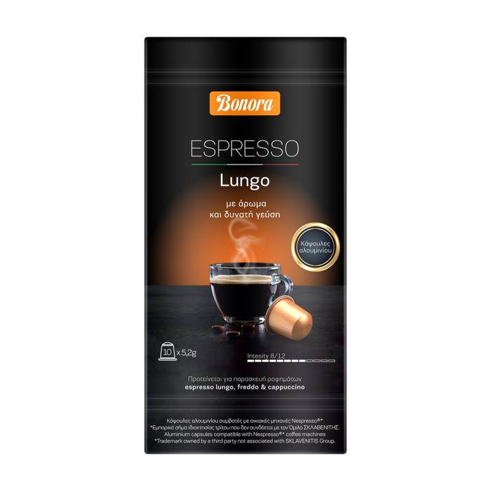 BONORA Espresso Lungo καφές σε κάψουλες 10x5,2gr