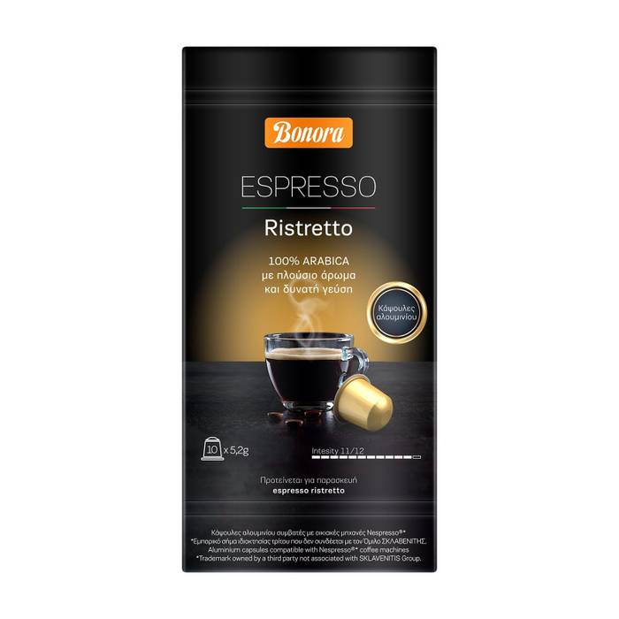 BONORA Espresso Ristretto καφές σε κάψουλες 10x5,2gr