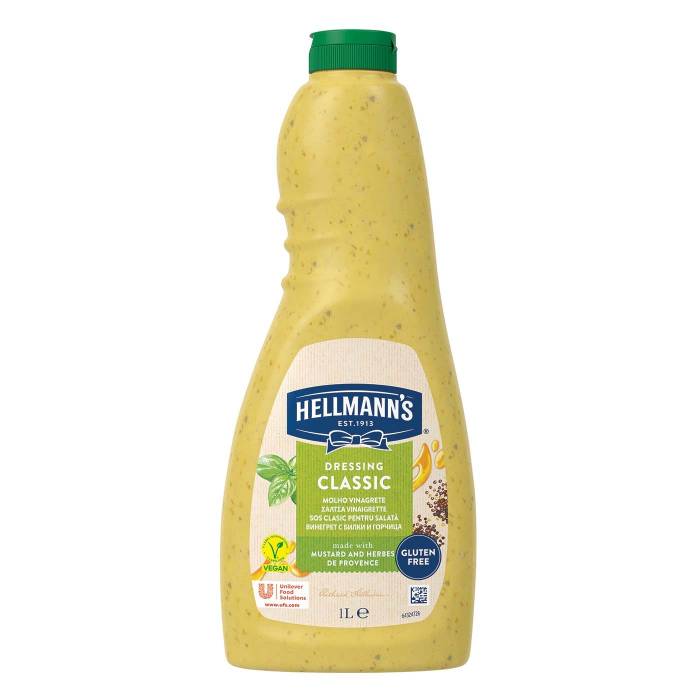 HELLMANN'S σάλτσα dressing βινεγκρέτ 1lt