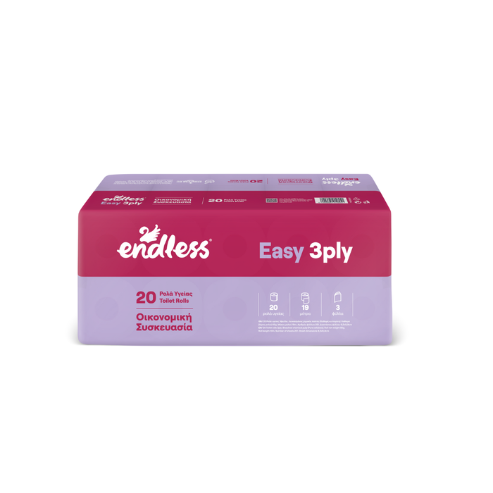 ENDLESS χαρτί υγείας Easy 3φυλλο 19m 20τεμ