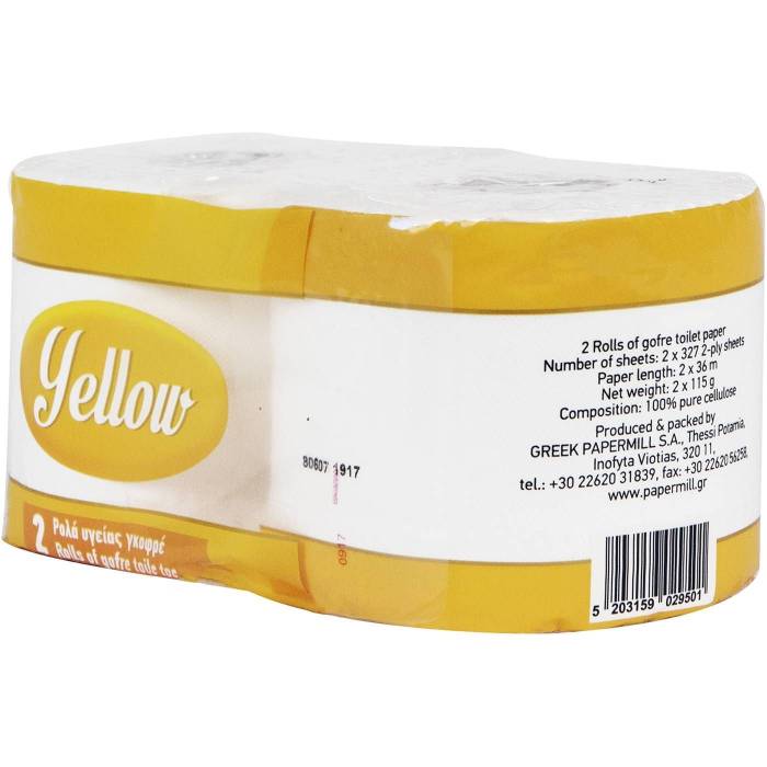 YELLOW χαρτί υγείας 2x115gr