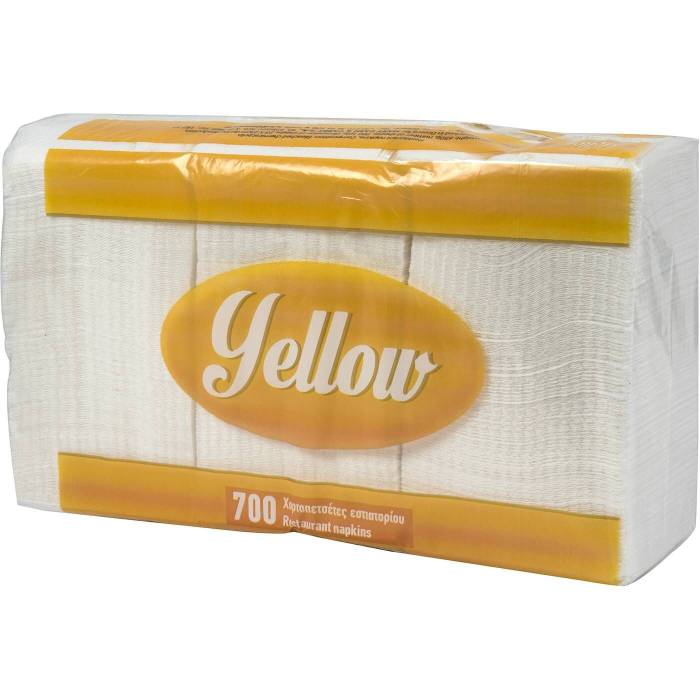 YELLOW χαρτοπετσέτες εστιατορίου 700 φύλλα