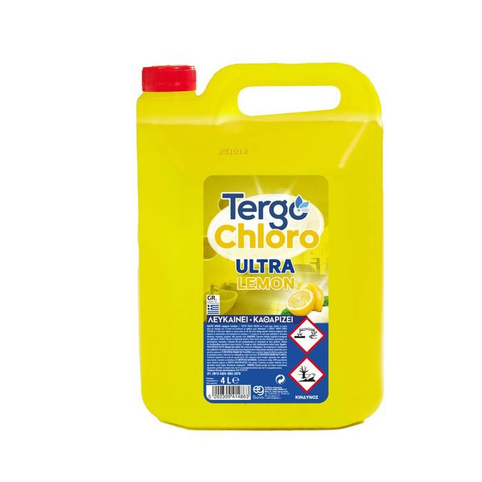 TERGO χλωρίνη με άρωμα λεμόνι 4lt